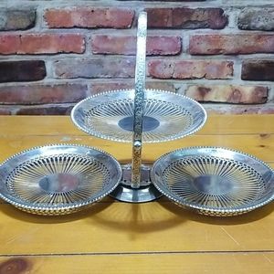 Vintage 3 tier candy/dessert tray